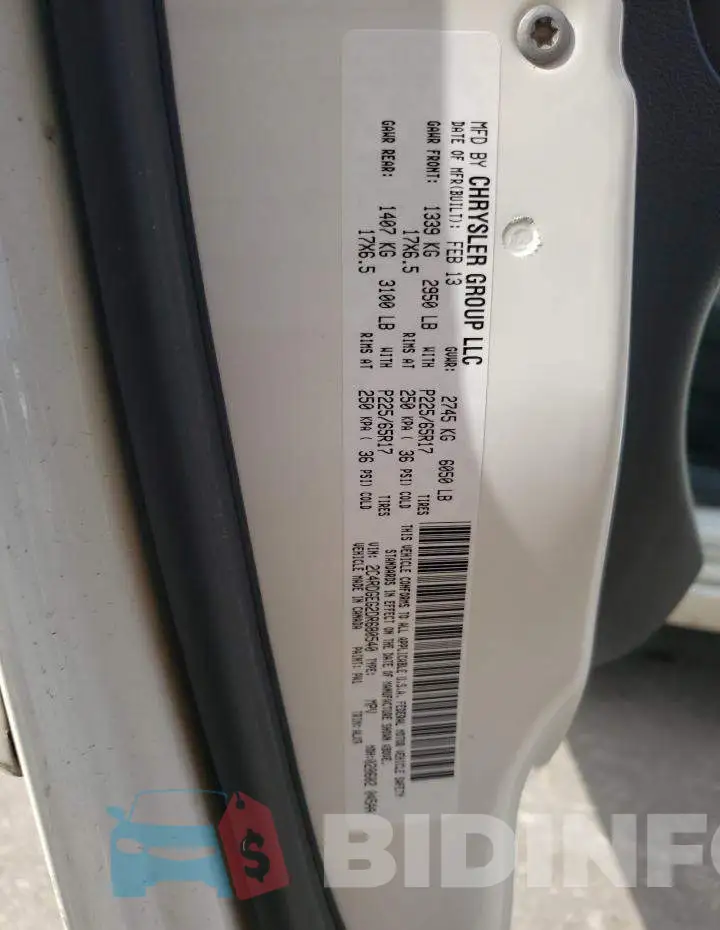 2C4RDGEG2DR680540 Photo# 10