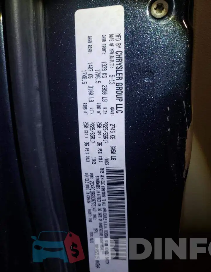 2C4RC1BG9DR775147 Photo# 14