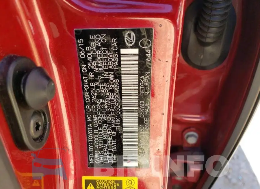 JTHBK1GG2F2209098 Photo# 12