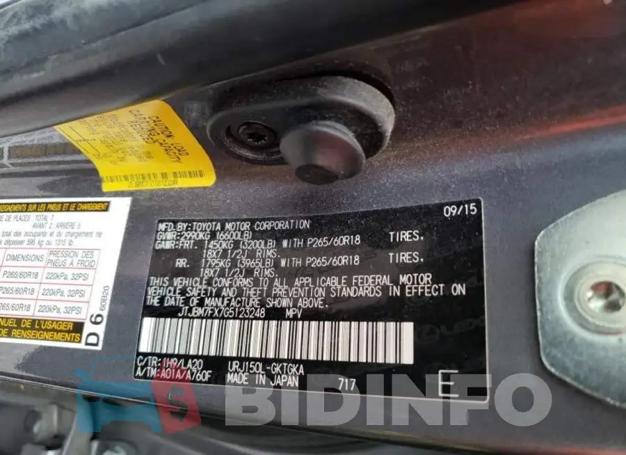 JTJBM7FX7G5123248 Photo# 13