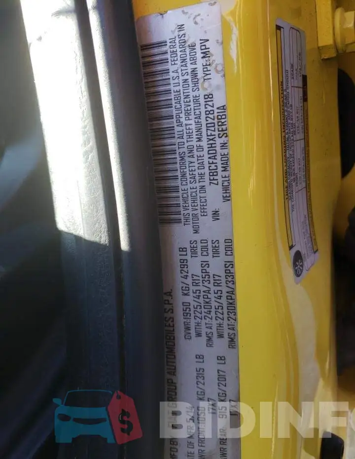 ZFBCFADHXFZ028218 Photo# 12