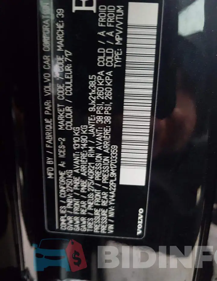 YV4A22PL9M1703359 Photo# 10