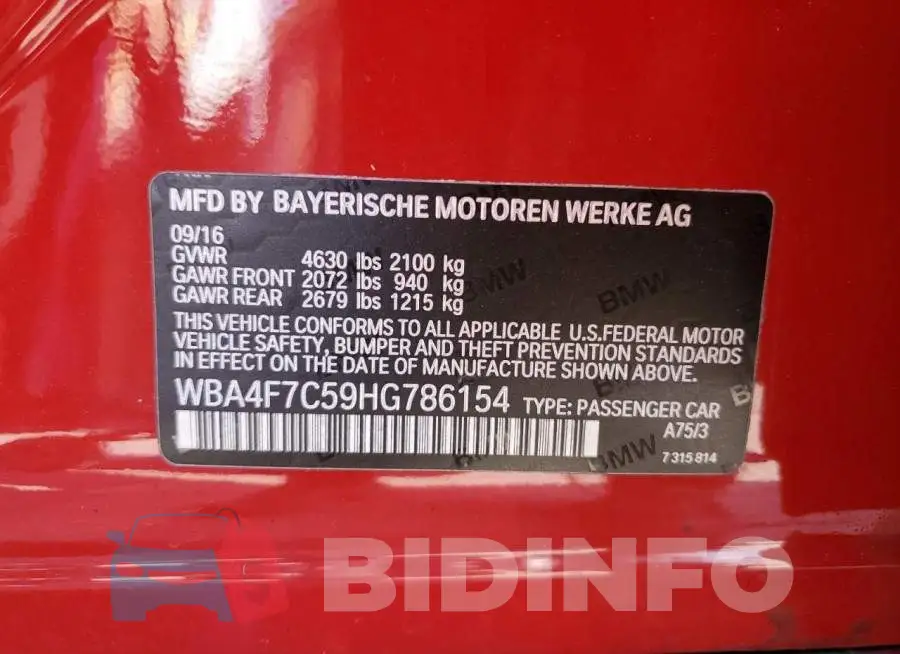 WBA4F7C59HG786154 Photo# 10