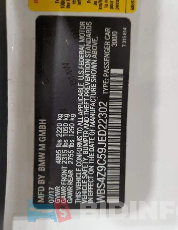 WBS4Z9C59JED22302 Photo# 12