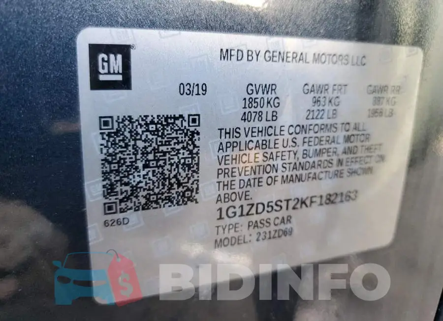 1G1ZD5ST2KF182163 Photo# 10