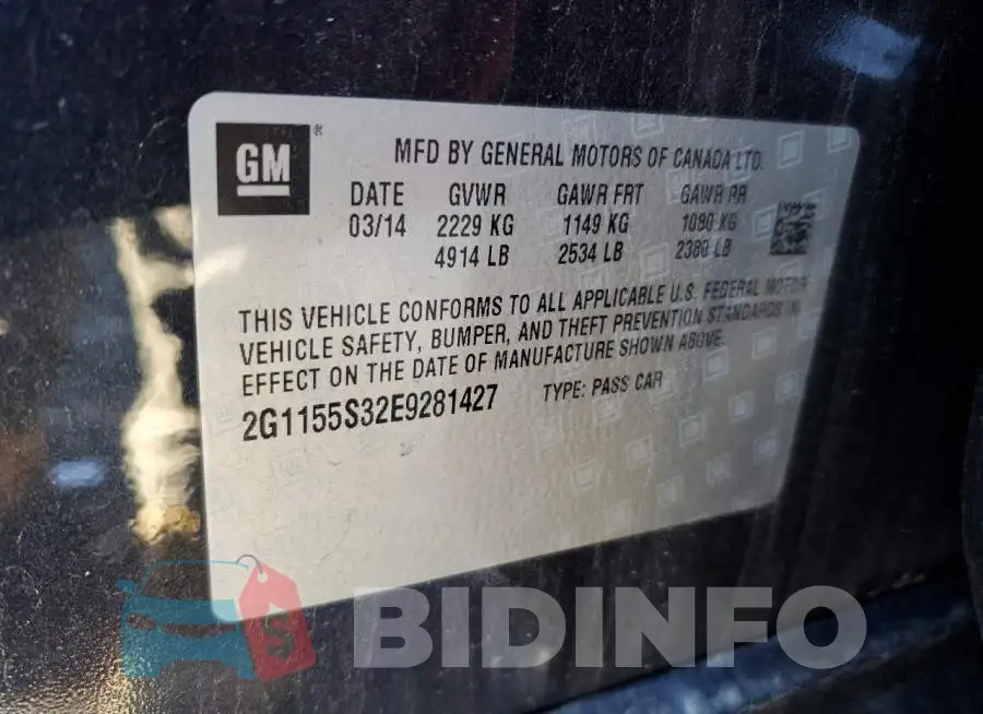 2G1155S32E9281427 Photo# 12
