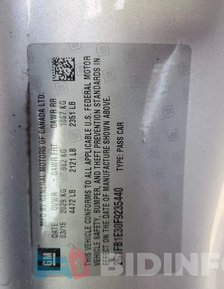 2G1FB1E30F9235440 Photo# 10