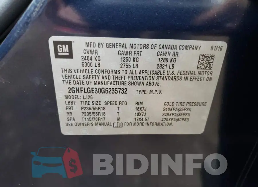 2GNFLGE30G6235732 Photo# 10