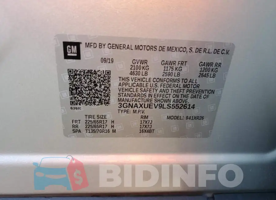 3GNAXUEV9LS552614 Photo# 10