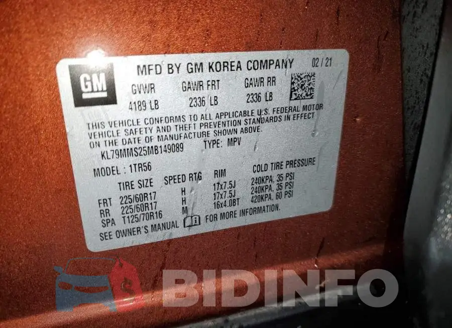 KL79MMS25MB149089 Photo# 13