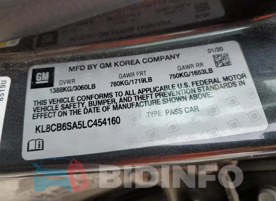 KL8CB6SA5LC454160 Photo# 10