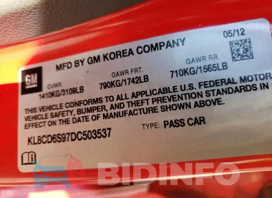 KL8CD6S97DC503537 Photo# 10