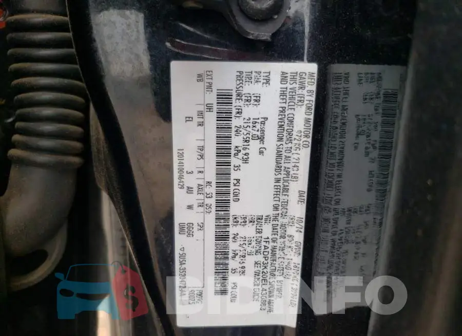 1FADP3K20EL430863 Photo# 10