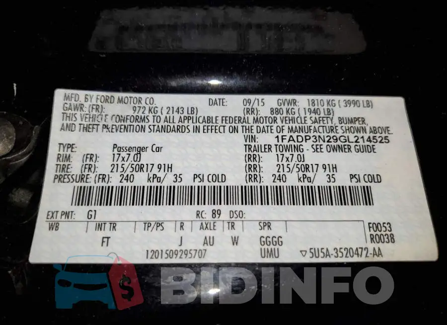 1FADP3N29GL214525 Photo# 12