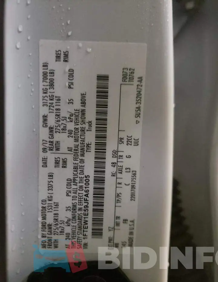 1FTEW1E59JFA61005 Photo# 12