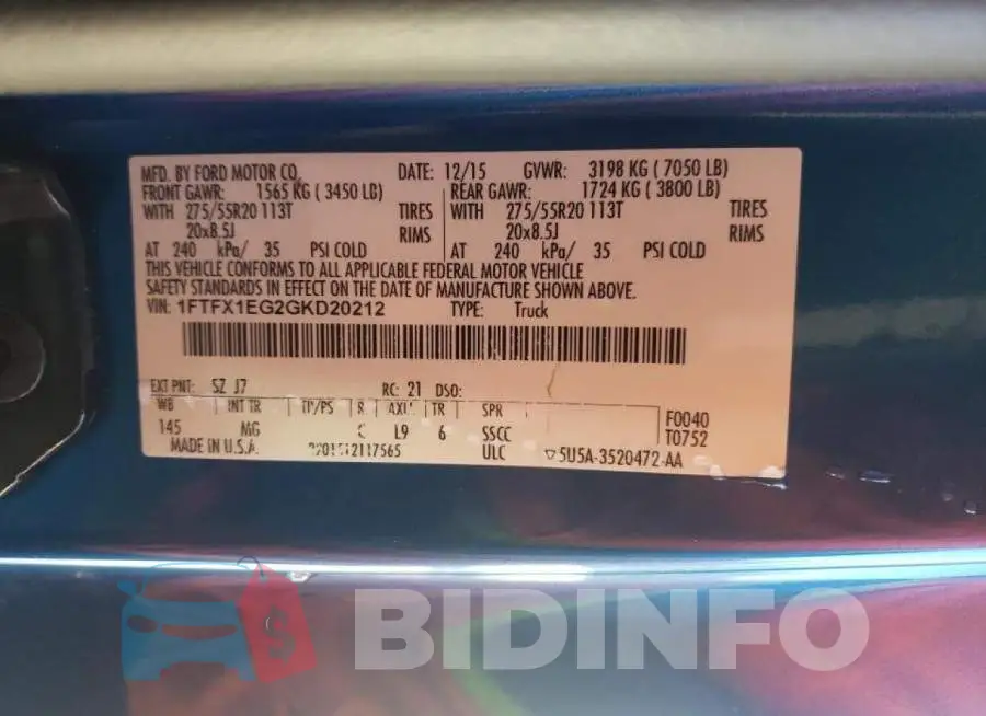 1FTFX1EG2GKD20212 Photo# 10