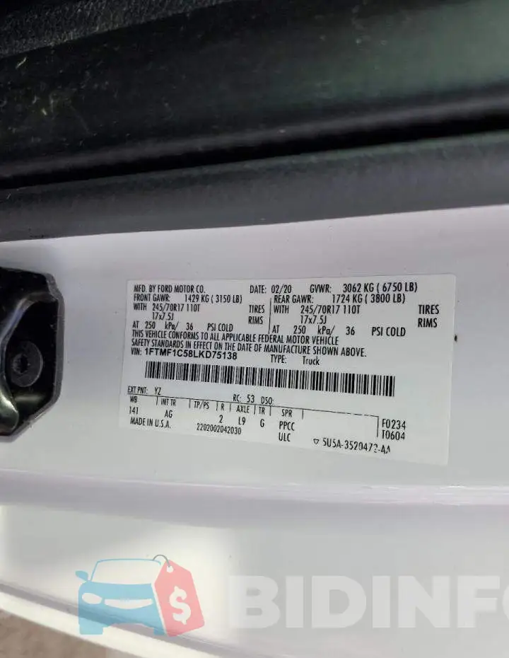 1FTMF1C58LKD75138 Photo# 12