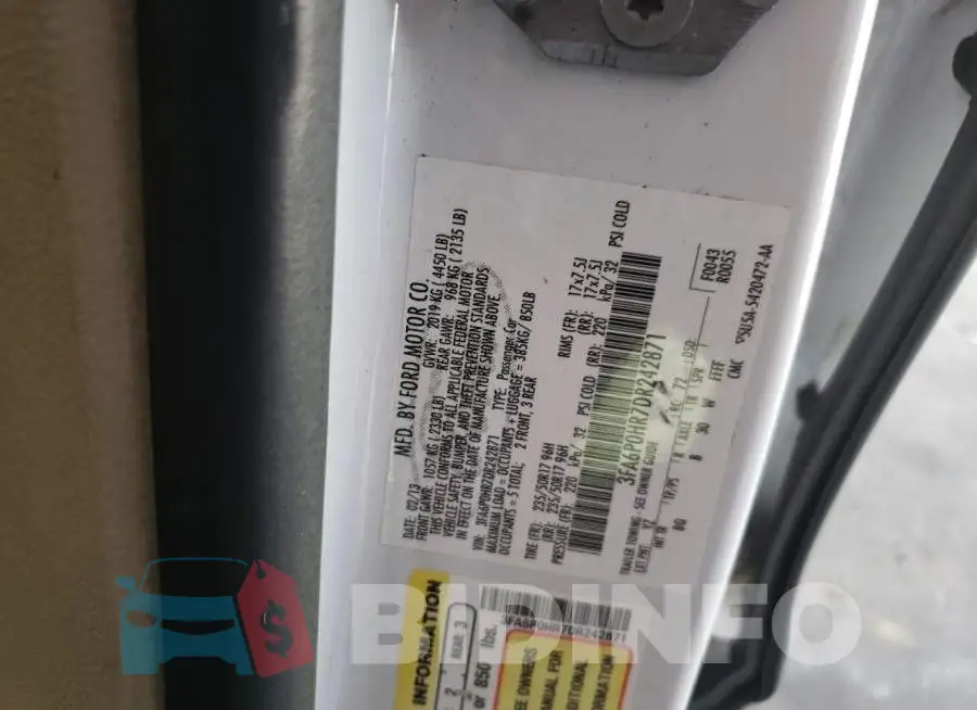 3FA6P0HR7DR242871 Photo# 10