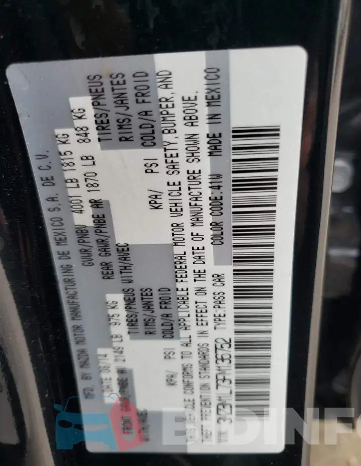 3MZBM1L73FM136752 Photo# 12