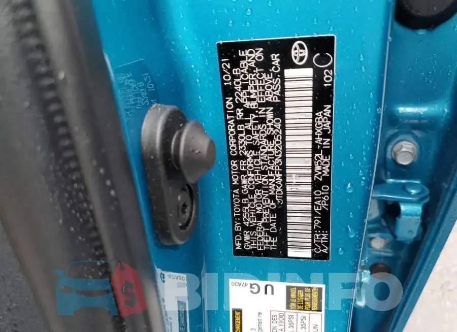 JTDKAMFP3N3205240 Photo# 10