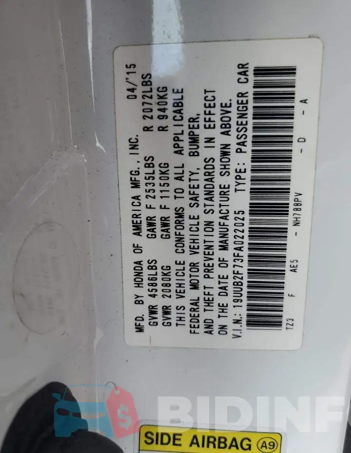 19UUB2F73FA022025 Photo# 10