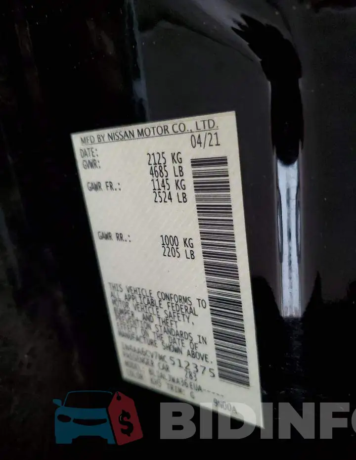 1N4AA6CV7MC512375 Photo# 13