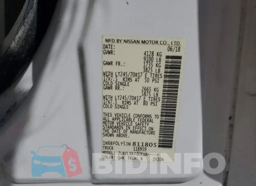 1N6BF0LY5JN811805 Photo# 10