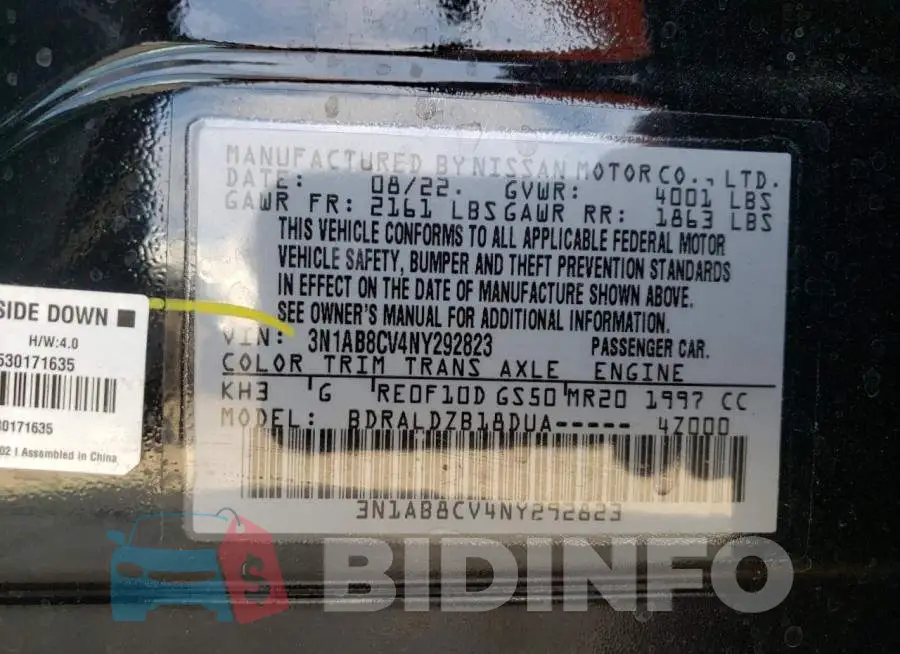 3N1AB8CV4NY292823 Photo# 10
