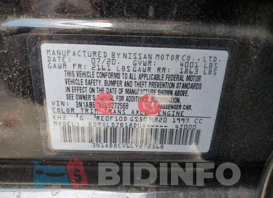 3N1AB8CV6LY272568 Photo# 10