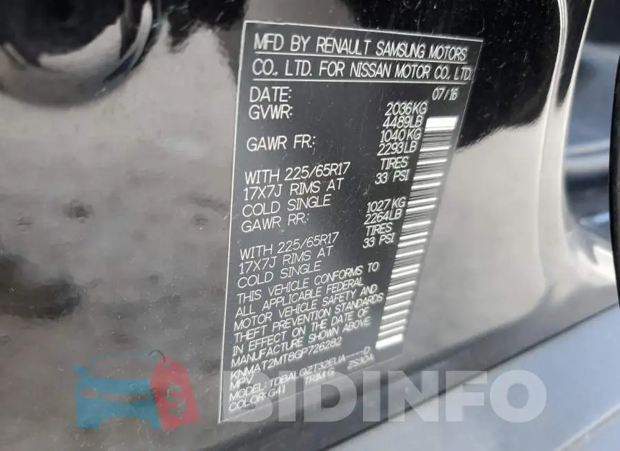 KNMAT2MT8GP726282 Photo# 10