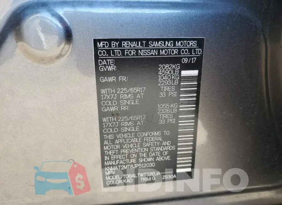 KNMAT2MT8JP512030 Photo# 10