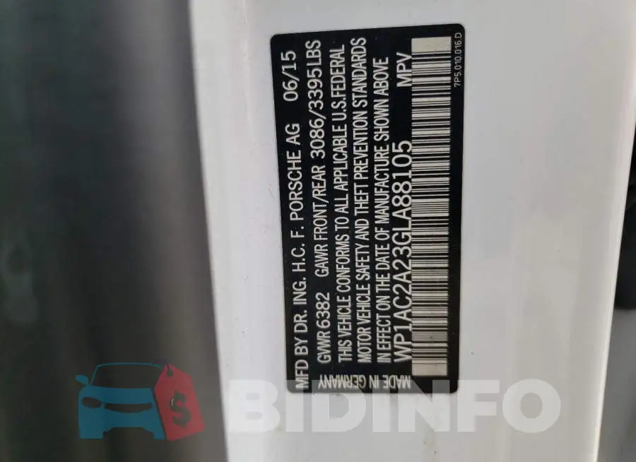 WP1AC2A23GLA88105 Photo# 14