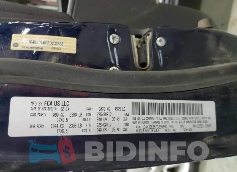 1C4NJDEB5FD239856 Photo# 12