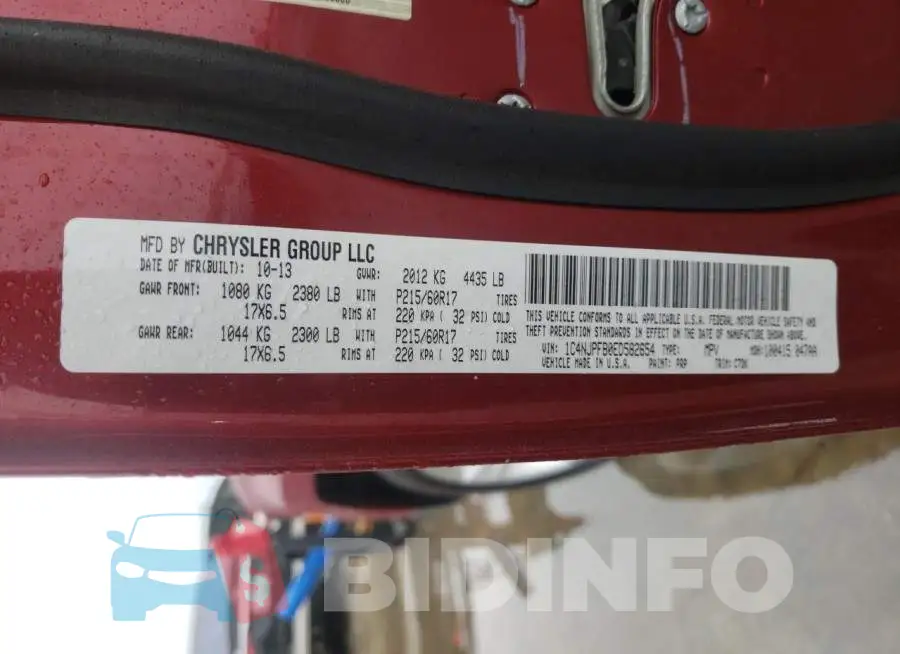 1C4NJPFB0ED582654 Photo# 10
