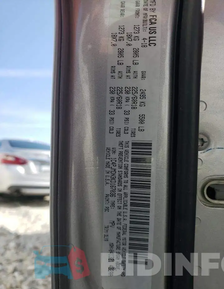 1C4PJMDN3KD167036 Photo# 10