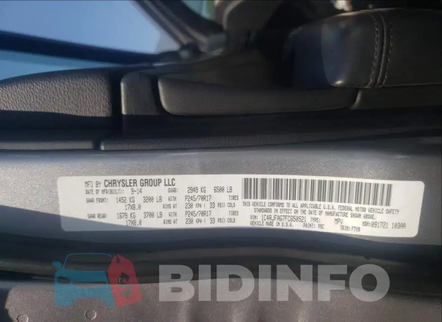 1C4RJFAG7FC650521 Photo# 10