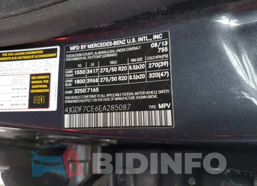 4JGDF7CE6EA285087 Photo# 10