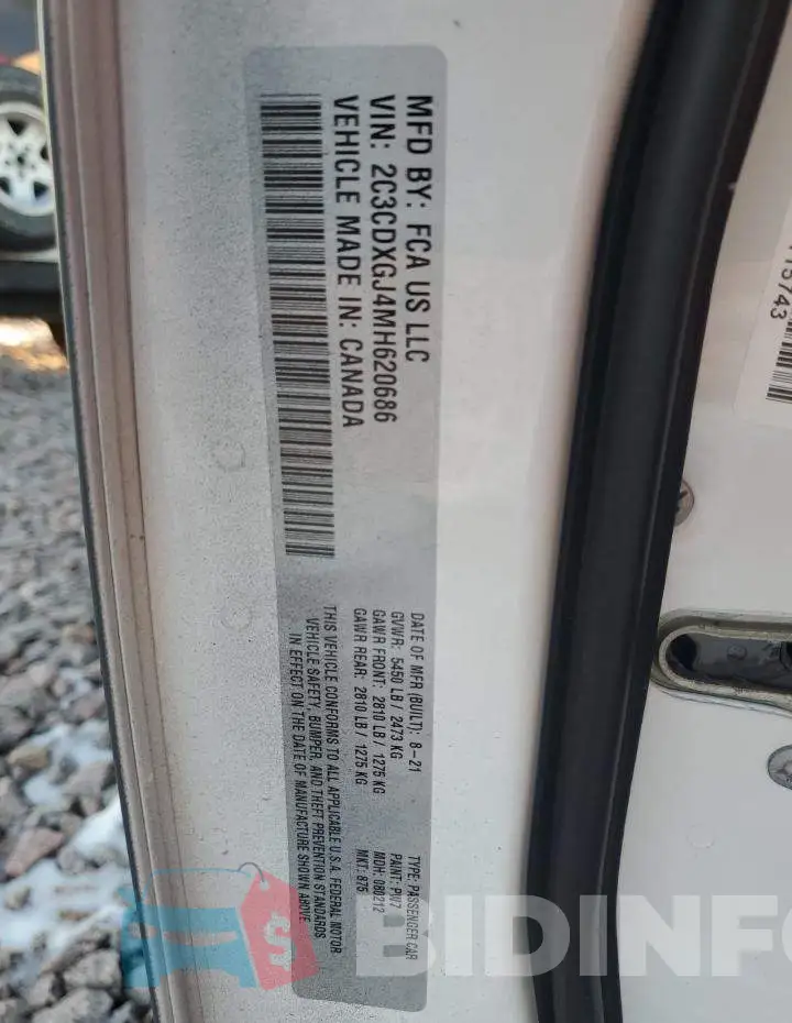 2C3CDXGJ4MH620686 Photo# 12