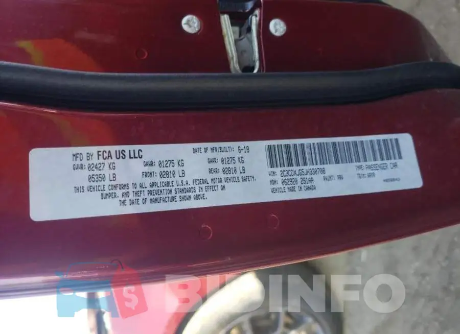 2C3CDXJG5JH330708 Photo# 10