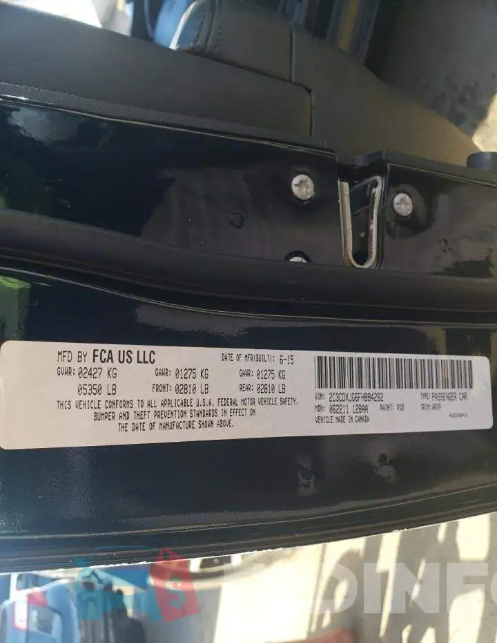 2C3CDXJG6FH884282 Photo# 13