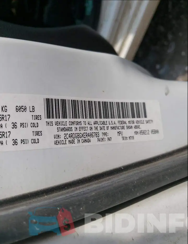 2C4RDGBGXER406783 Photo# 10