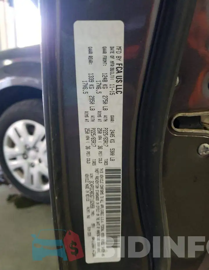 3C4PDCAB3GT162058 Photo# 13