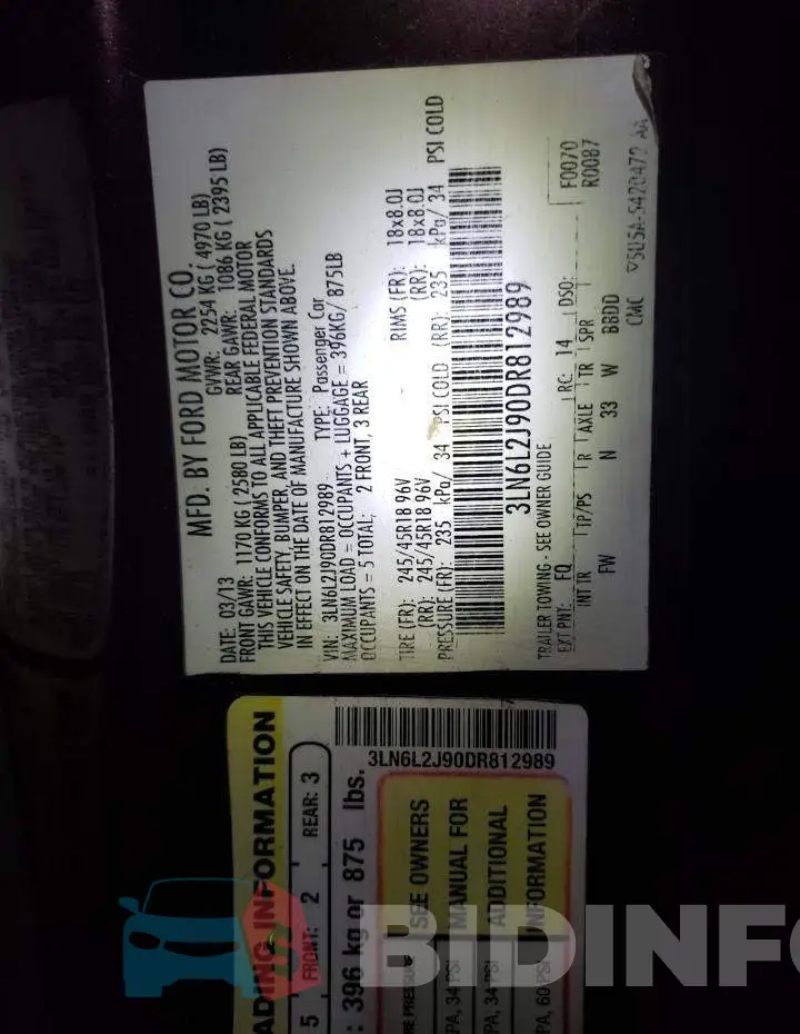 3LN6L2J90DR812989 Photo# 12