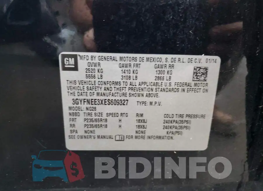 3GYFNEE3XES609327 Photo# 13