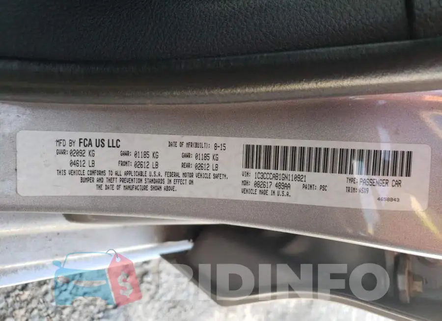1C3CCCAB1GN110921 Photo# 13