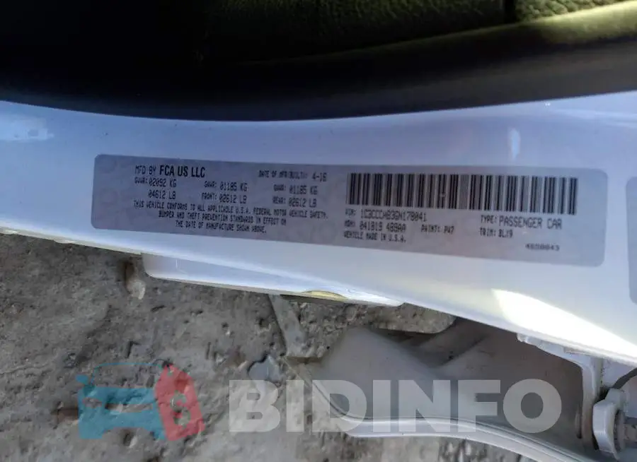1C3CCCAB3GN178041 Photo# 13
