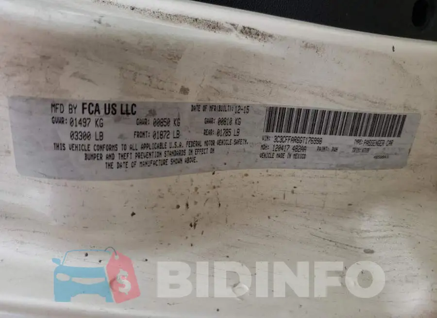 3C3CFFAR6GT176998 Photo# 13