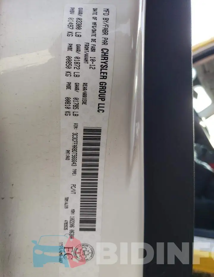 3C3CFFAR8DT566643 Photo# 10