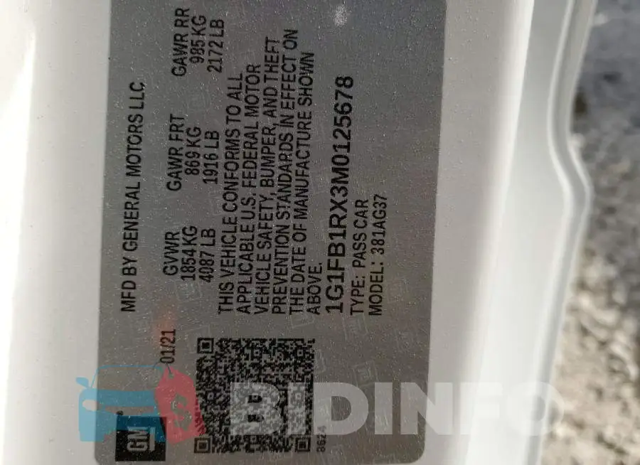 1G1FB1RX3M0125678 Photo# 10