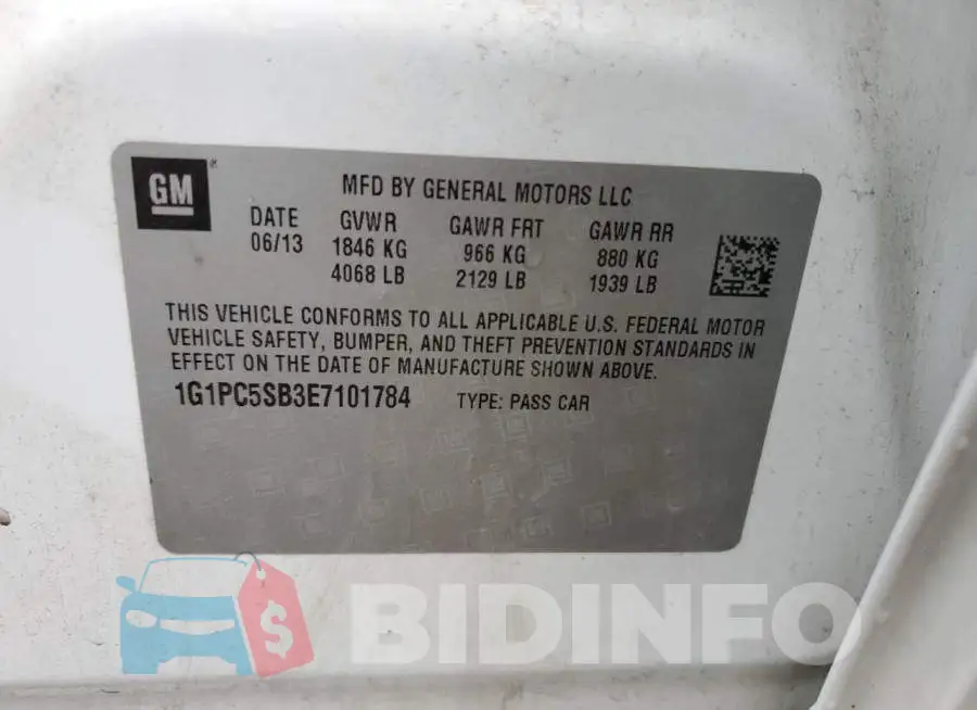 1G1PC5SB3E7101784 Photo# 13